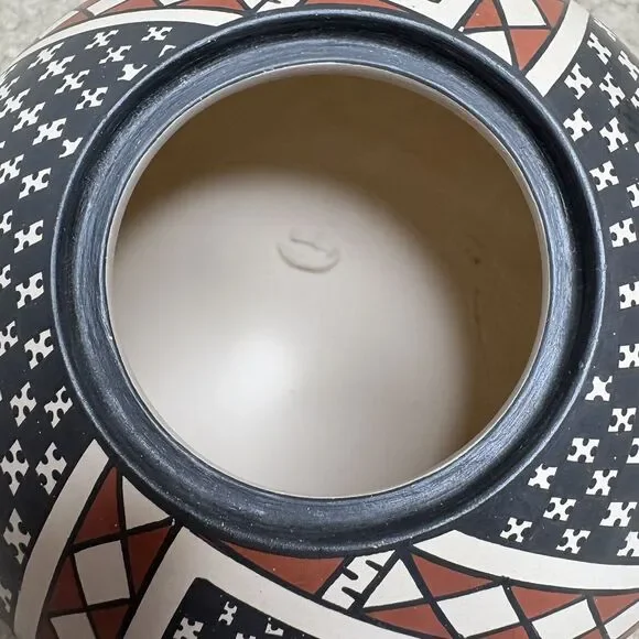 Seed Pot Turtle Fish Maya Ortiz Gerardo Ledezma Veloz Mexican Pottery Signed - Picture 5 of 8